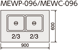 MEWP-096 マルゼン 電気ウォーマーテーブル