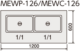 MEWP-126 マルゼン 電気ウォーマーテーブル