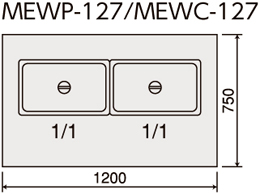 MEWP-127 マルゼン 電気ウォーマーテーブル