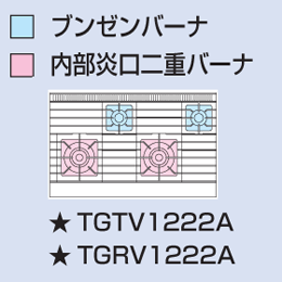 TGRV-1222A タニコー ガスレンジ Vシリーズ