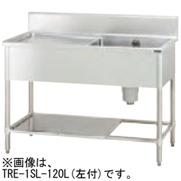 TRE-1SL-90 タニコー 水切付一槽シンク｜業務用厨房機器通販の厨房センター